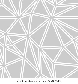 Vector seamless pattern. Light abstract triangles.