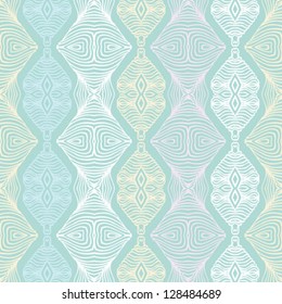 vector seamless pattern in light blue tints, with thin delicate elegant lines, simple website or wedding invitation background, as well as wallpaper or textile for spring fashion.