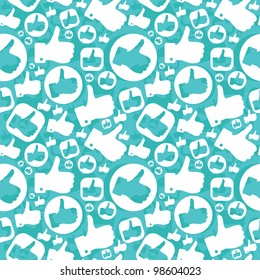 vector seamless pattern with like signs