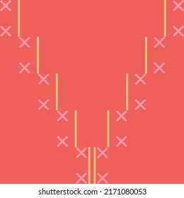 Vector seamless pattern. Line graphic  design. Fabric print design.