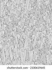 Vector seamless pattern of linear graphics.Abstract geometric wallpaper.