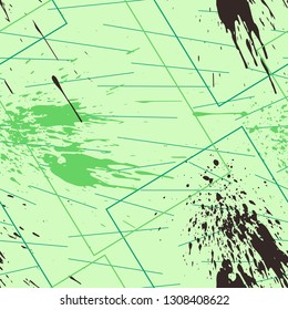 Vector Seamless Pattern. Lines, squares and spotted