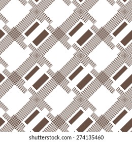 Vector seamless pattern of lines in the style of engraving