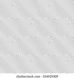 Vector seamless pattern with lines at white background