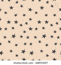 Vector seamless pattern of little stars from Christmas and New Year collection 2016. The perfect match with other patters and illustrations from this collection.