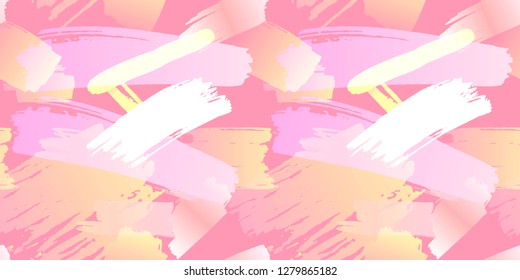Vector Seamless Pattern, Living Coral Color, Trend of the 2019 Year, Colorful Abstract Background.
