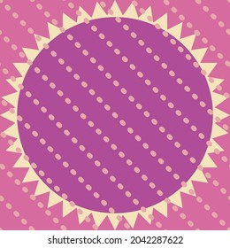 Vector seamless pattern of lunar eclipse. Pink, lilac, violet, yellow. For textiles, wrapping paper, tissue.