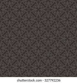 Vector seamless pattern. Luxury elegant texture of damask style. Pattern can be used as a background, wallpaper, wrapper, page fill, element of ornate decoration