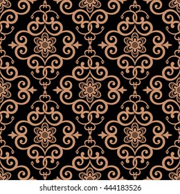 Vector seamless pattern. Luxury elegant texture. Pattern can be used as a background, wallpaper, wrapper, page fill, element of ornate decoration