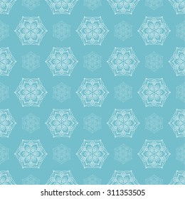 Vector seamless pattern. Luxury floral texture. Pattern can be used as a background, wallpaper or an element of decoration