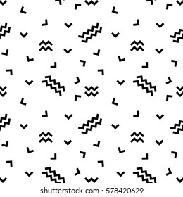 Vector seamless pattern made up of geometric shapes