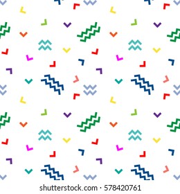 Vector seamless pattern made up of geometric shapes