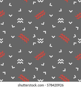 Vector seamless pattern made up of geometric shapes