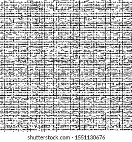  Vector .seamless pattern made of natural fabric. black, white.