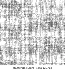  Vector .seamless pattern made of natural fabric. black, white.