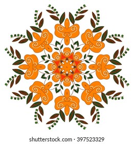 vector seamless pattern. vector mandala.