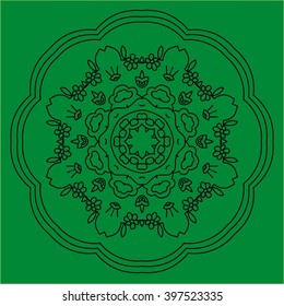 vector seamless pattern. vector mandala.
