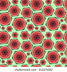 vector seamless pattern -  mandala, circle, sphere, colors