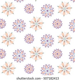 vector seamless pattern mandala for prints, t-shirts, web