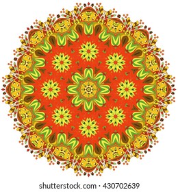 vector seamless pattern. vector mandala. Set of ornamental patterns for background and texture.Vector illustration isolated on white.
