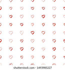 Vector seamless pattern. Many hearts. Background for Valentain day, love. For prints, invitation, wedding design, printing on fabric.
