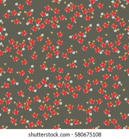 ?retty vector seamless pattern of many small flowers. High coverage millefleurs. Floral background for textile, design, book and diary covers, wallpapers, print, gift packaging and scrapbook