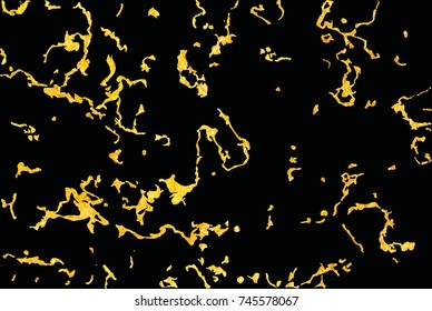Vector seamless pattern. Marble gold and black texture. Holiday background. Trendy template for design, party, invitation, web, banner, birthday, wedding card.