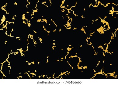 Vector seamless pattern. Marble gold and black texture. Holiday background. Trendy template for design, party, invitation, web, banner, birthday, wedding card.