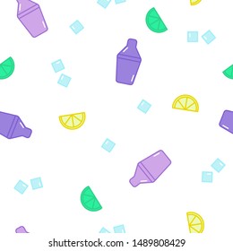 Vector seamless pattern with margarita.
Margarita Cocktail Party Time