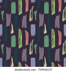 vector seamless pattern with marker hand drawn strokes