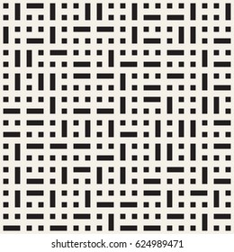 Vector seamless pattern. Mesh repeating texture. Linear grid with chaotic shapes. Stylish geometric lattice modern design