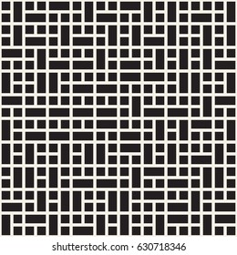 Vector seamless pattern. Mesh repeating texture. Linear grid with chaotic shapes. Stylish geometric lattice modern design