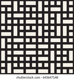 Vector seamless pattern. Mesh repeating texture. Linear grid with chaotic shapes. Stylish geometric lattice modern design