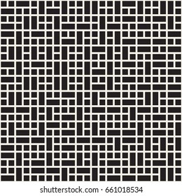 Vector seamless pattern. Mesh repeating texture. Linear grid with chaotic shapes. Stylish geometric lattice modern design