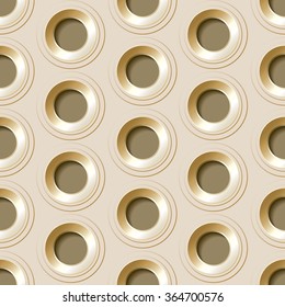 Vector  seamless pattern with  metal holes.