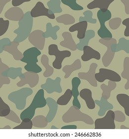 Vector seamless pattern of military camouflage. Repetitive military uniform texture. EPS10 abstract vector background.