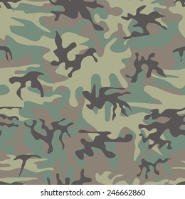 Vector seamless pattern of military camouflage. Repetitive military uniform texture. EPS10 abstract vector background.