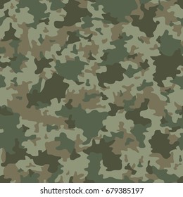 Vector seamless pattern. Military camouflage. Grey and green.