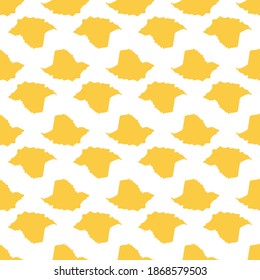 Vector seamless pattern in minimalist style with spruce trees. Decorative background for wallpaper, textile, stationery, scrapbook.