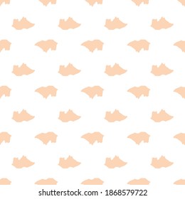 Vector seamless pattern in minimalist style with abstract shapes. Decorative background for wallpaper, textile, stationery, scrapbook