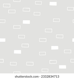 vector seamless pattern in minimalist style, bricks on a light grey background