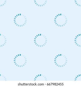 Vector seamless pattern mobile applications design web internet loading interface download media button.