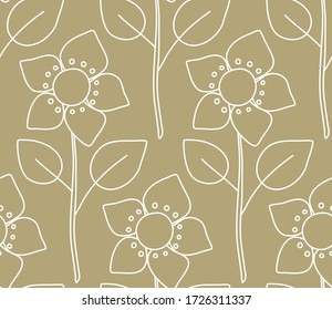 Vector seamless pattern. Modern abstract texture.