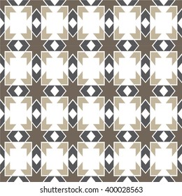 Vector seamless pattern. Modern abstract texture.Repeating geometric tiles with rhombus.