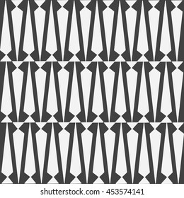 Vector seamless pattern. Modern abstract texture. Repetition of geometric tiles with backgammon.Black and white