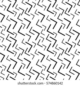 Vector seamless pattern. Modern abstract texture. Line background. Black and white color