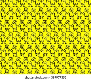 Vector seamless pattern. Modern background.