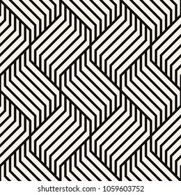 Vector seamless pattern. Modern bold texture. Repeating geometric background with zigzag elements.