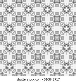 Vector seamless pattern. Modern decorative design template. Creative intricate background.