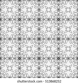 Vector seamless pattern. Modern decorative design template. Creative intricate background.